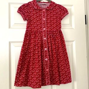 Rachel Riley Red Button-Front Girls Dress size 6 years